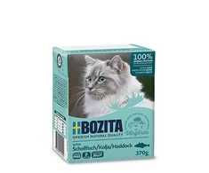 Kačių Maistas - BOZITA Menkė želė padaže 370 g Be grūdų Be glitimo