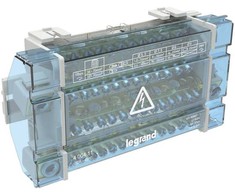 Legrand BR MODULINIO PASKIRSTYMO BLOKAS 160A 4P 10M 1X 70.0 / 2X FI8.5, 4X FI7.5, 8X FI5.3 27KA buvęs 004879