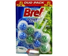 WC valiklis-gaiviklis BREF POWER AKTIV PINE, 2×50 g