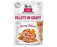 Brit Care Fillets in Gravy lašiša NAUJIENA 85 g