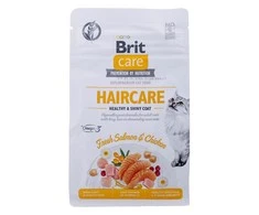 Brit Care Cat GF Haircare Healthy&amp;Shiny Coat (lašiša&amp;vištiena) 0,4kg