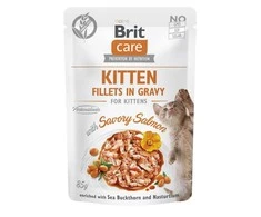 Drėgnas Kačių Maistas - Brit Care - 85 g - Lašišos