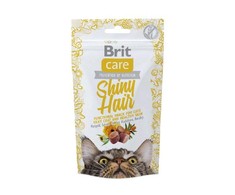 Brit Care Cat Snack SHINY Hair - skanėstas katėms - 50 g