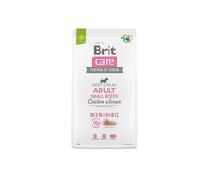 Brit Care Sustainable Adult Small Breed vištiena&amp;Insect sausas Maistas šunims, 7kg