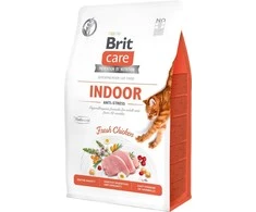 Brit Care Cat GF Indoor Anti-stress sausas maistas katėms 2kg