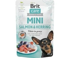 Šunų Maistas - Brit Care Mini Lašiša Ir Silkė Sterilizuota