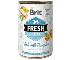Brit Fresh konservai šunims žuvis&amp;moliūgas 400g