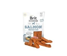 Brit Jerky Salmon Protein Bar skanėstas 80g