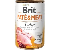 BRIT Paté &amp; Meat su kalakutiene - šlapias šunų maistas - 400g