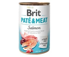 BRIT Paté &amp; Meat su lašiša - šlapias šunų maistas - 400g