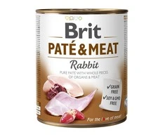 Šunų Maistas - BRIT PATÉ &amp; MEAT Triušis 800g
