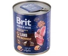 Brit Premium by Nature konservai šunims ėriena with Buckwheat 800g