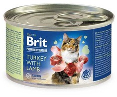 BRIT Premium by Nature kalakutiena su ėriena - wet cat food - 200g