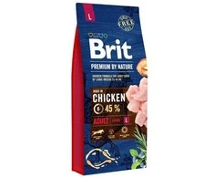 Brit Premium By Nature sausas maistas suaugusiems L dydžio pašarams 8kg