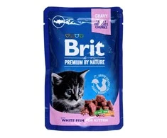 Brit Premium su balta žuvimi Kitten 100 g