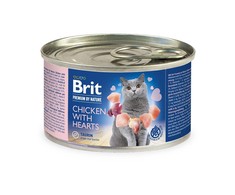 BRIT PREMIUM BY NATURE Wet cat food - vištiena with hearts 200 g