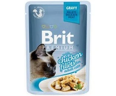 Brit Premium Delicate Fillets in Gravy su vištiena 85 g