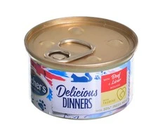 Drėgnas Kačių Maistas - BUTCHER'S Classic Delicious Dinners Jautiena Su Kepenimis, 85g