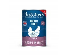 Butchers BUTCHER’S Original Recipe in Jelly vištiena – drėgnas Maistas šunims – 400g