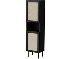 Cama Meble Saugojimo Spinta - JUTA 50x39,5x190, Juoda