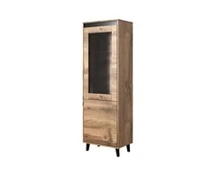 Cama Meble Spinta - Nord 60x38x182,5 Cm Ąžuolo Wotan/antracito