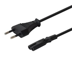 Maitinimo Laidas - SAVIO CL-100 1.8m IEC Type E C7 2.5A Juodas