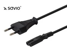 Maitinimo Kabelis - SAVIO CL-105 2-Pin 3m 250V 2.5A Juodas