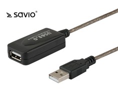 USB Kabelis - Savio 5m Aktyvus Pratęsimas