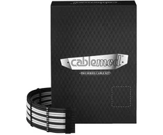 CableMod C-Series PRO ModMesh Cable Kit for RMi/RMx/RM (Juodas Label) – juodos spalvos/baltos spalvos