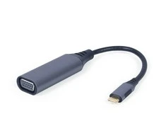 GEMBIRD A-USB3C-VGA-01 USB Type-C į VGA ekrano adapterio vietos pilkas