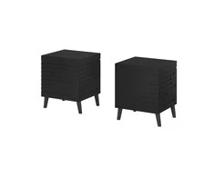 Cama Meble Naktinis Staliukas - Nova 44x40x52 Matinė Juoda