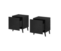 Cama Meble Naktinis Staliukas - Nova 44x40x52 Matinė Juoda