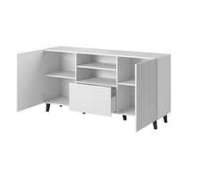 Cama komoda PAFOS 150x42x82, balta matinė