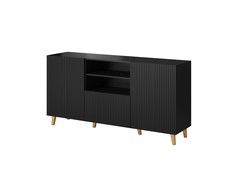 Cama Meble Saugojimo Spinta - Cama Pafos 150x42x82 Juoda Matinė