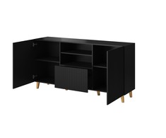 Cama Meble Saugojimo Spinta - Cama Pafos 150x42x82 Juoda Matinė