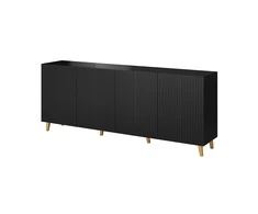 Cama Meble Kompaktiškas Staliukas - Cama Pafos 200x42x82 Juodas