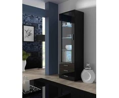 Cama Meble Svetainės Sekcija - Soho S1, Juodas Blizgus