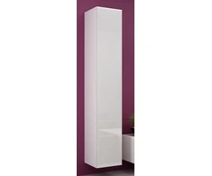 Cama sieninė lentyna VIGO '180' 180/40/30 (spalva: balta/blizgi balta)