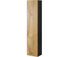 Cama sieninė spintelė VIGO '180' 180/40/30 (spalva: Votan ąžuolas/juoda)