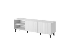 Cama Meble Televizoriaus Spintelė - Pafos 150x42x52 Balta Matinė