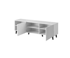 Cama Meble Televizoriaus Spintelė - Pafos 150x42x52 Balta Matinė