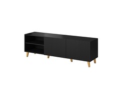 Cama Meble TV Spintelė - Pafos 150x42x52, Juoda Matinė