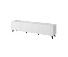 TV staliukas Cama Meble Televizoriaus Spintelė - Pafos 200x42x52, Balta