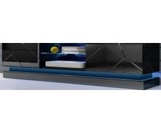 Cama Meble Spintelėd Apšvietimas - Cama RTV QIU 160 Mėlyna