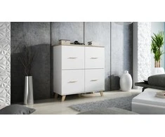 Cama Meble Svetainės Baldų Komplektas - Cama ROCO 2 Juodas/Baltas