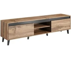 TV staliukas Cama Meble Televizoriaus Stovas - Cama RTV Nord II 170cm Antracito Spalvos