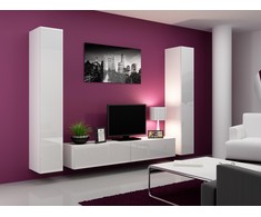 Cama TV staliukas VIGO '180' 30/180/40 (spalva: balta/blizgi balta)