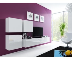 Cama TV staliukas VIGO '180' 30/180/40 (spalva: balta/blizgi balta)