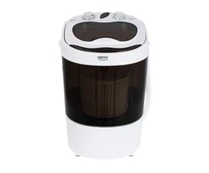 Skalbimo mašina Camry CR 8054 Mini skalbimo mašina su gręžimo funkcija, Skalbimo talpa iki 3kg, Gręžimo galia iki 1kg, Baltai pilka