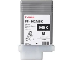 Rašalas Canon PFI102MB matte juodas pigment | 130ml | LP17/LP24/iPF500/iPF6XX